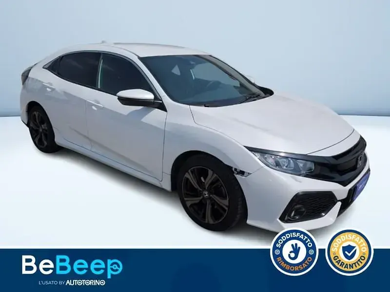 Usata Honda Civic Elegance 129 CV (94 kW) 2018 Bianco pastello Berlina