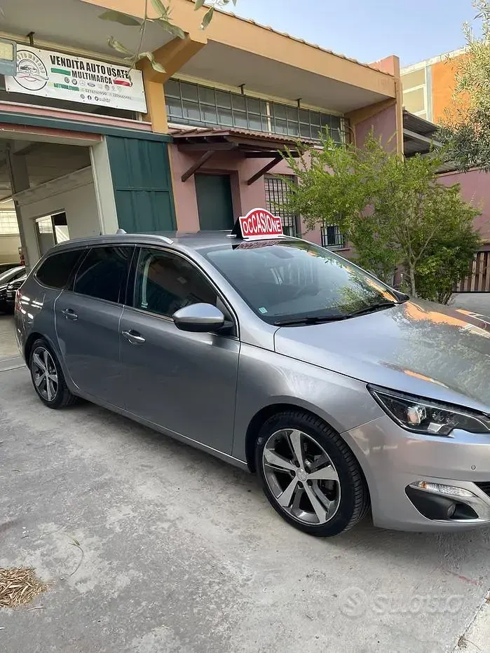 Usata Peugeot 308 GT-line 120 CV (88 kW) 2016 Grigio Station wagon