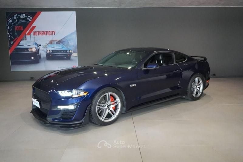 Usata Ford Mustang GT Premium 450 CV (330 kW) 2018 Blu metallizzato Coupé