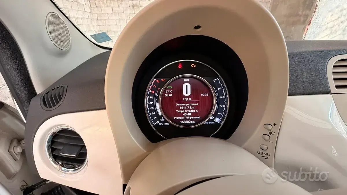 Usata Fiat 500 69 CV (50 kW) 2015 Bianco Berlina
