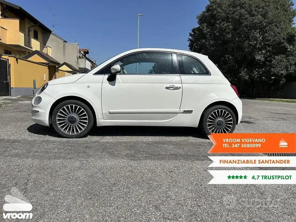 Usata Fiat 500 Lounge 69 CV (50 kW) 2015 Bianco Utilitaria