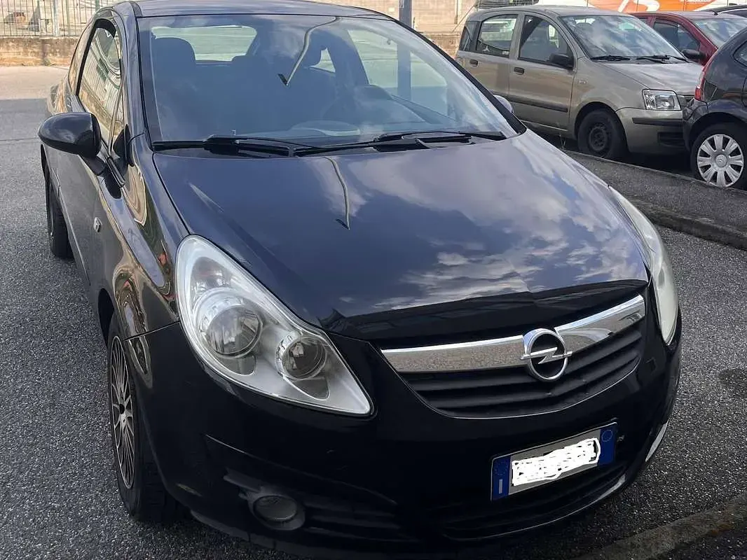 Usata Opel Corsa Enjoy 80 CV (58 kW) 2008 Nero Utilitaria
