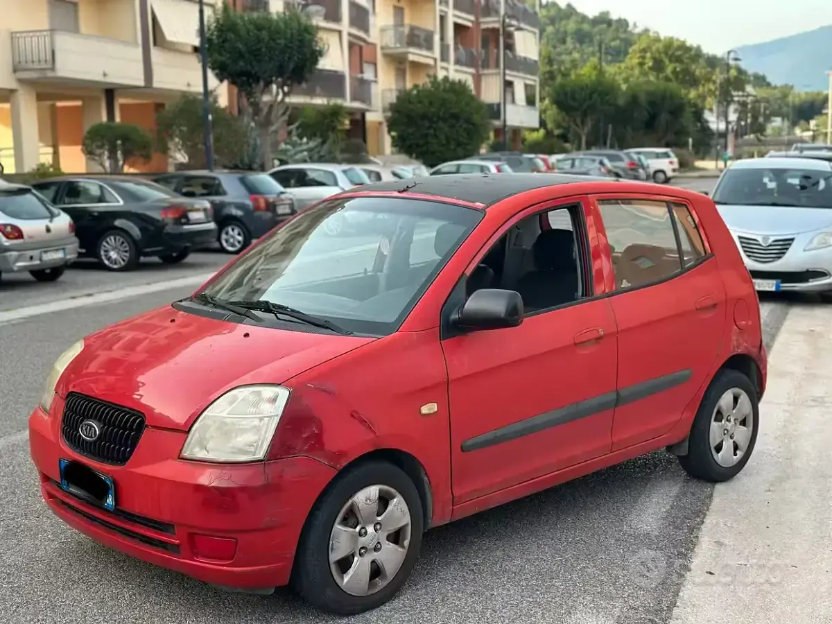 Usata Kia Picanto Spirit 61 CV (44 kW) 2006 Rosso Utilitaria