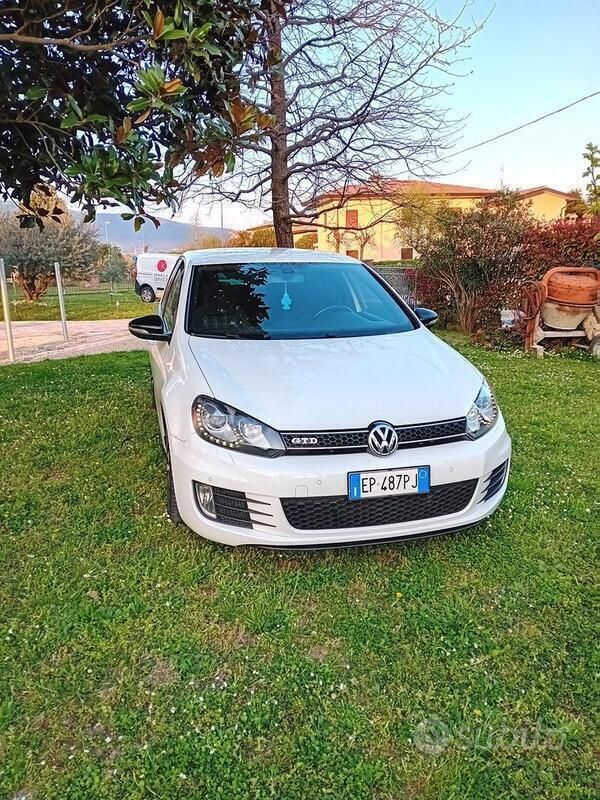 Usata VW Golf VII GTD 170 CV (125 kW) 2012 Bianco Berlina