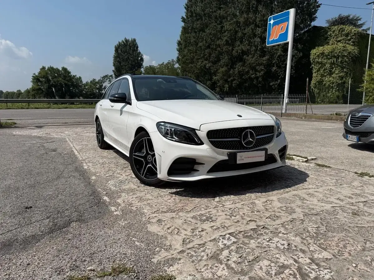 Usata Mercedes C220 Business 194 CV (142 kW) 2019 Bianco Station wagon