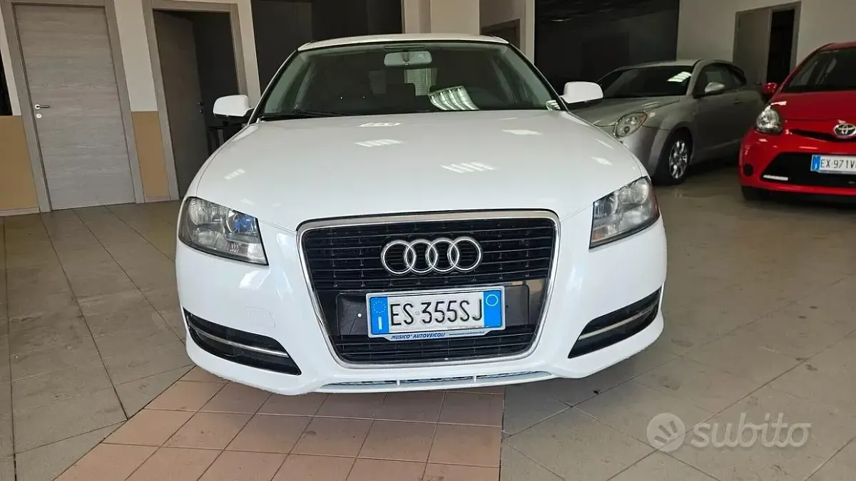 Usata Audi A3 Ambition 90 CV (66 kW) 2010 Bianco Utilitaria