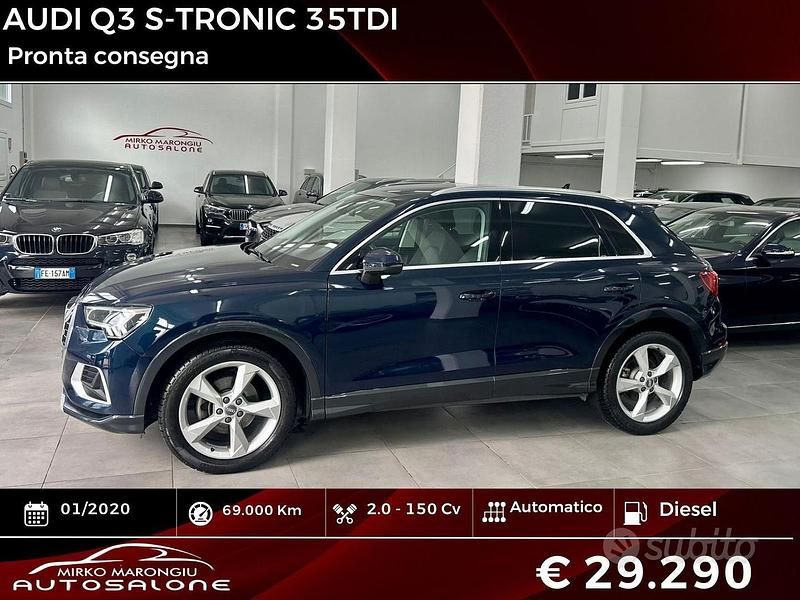 Usata Audi Q3 150 CV (110 kW) 2020 Blu SUV
