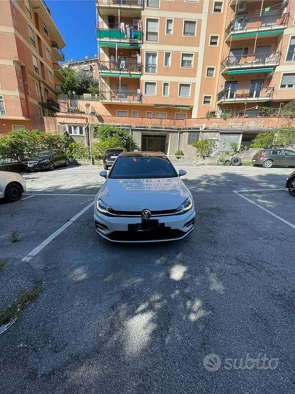 Usata VW Golf VII R-line 105 CV (77 kW) 2019 Bianco Berlina