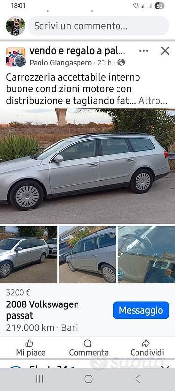 Grigio Usata 2008 VW Passat Station wagon | 2600 € (Ottimo prezzo) - Immagine 1/4