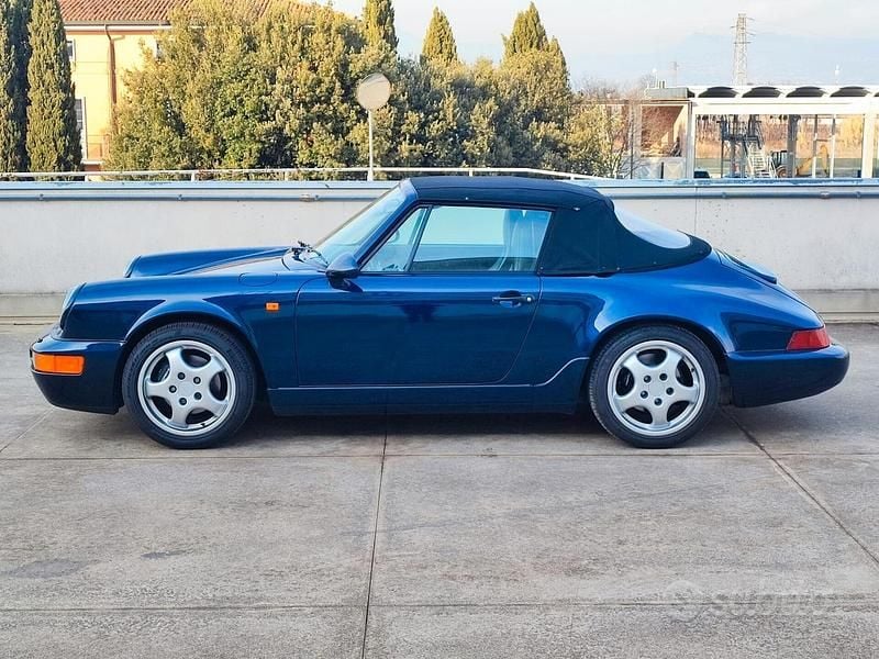 Usata Porsche 911 Carrera Cabriolet 250 CV (183 kW) 1991 Blu Cabrio