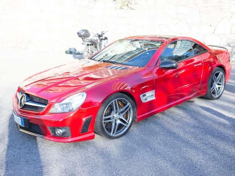 Usata Mercedes SL63 AMG AMG 525 CV (386 kW) 2009 Rosso Cabrio
