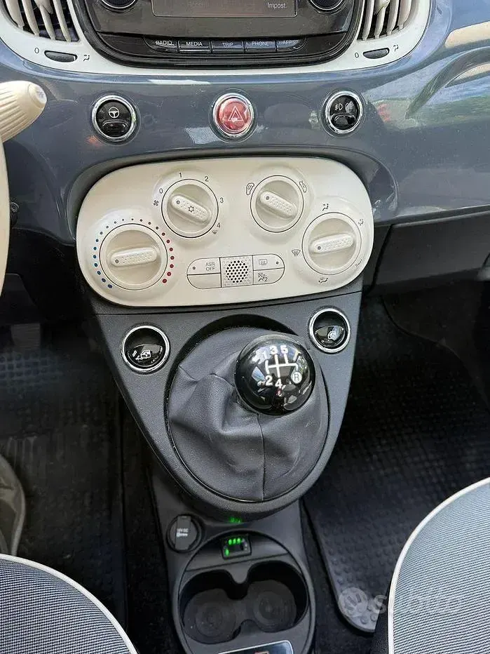 Usata Fiat 500 Lounge 69 CV (50 kW) 2018 Grigio Berlina