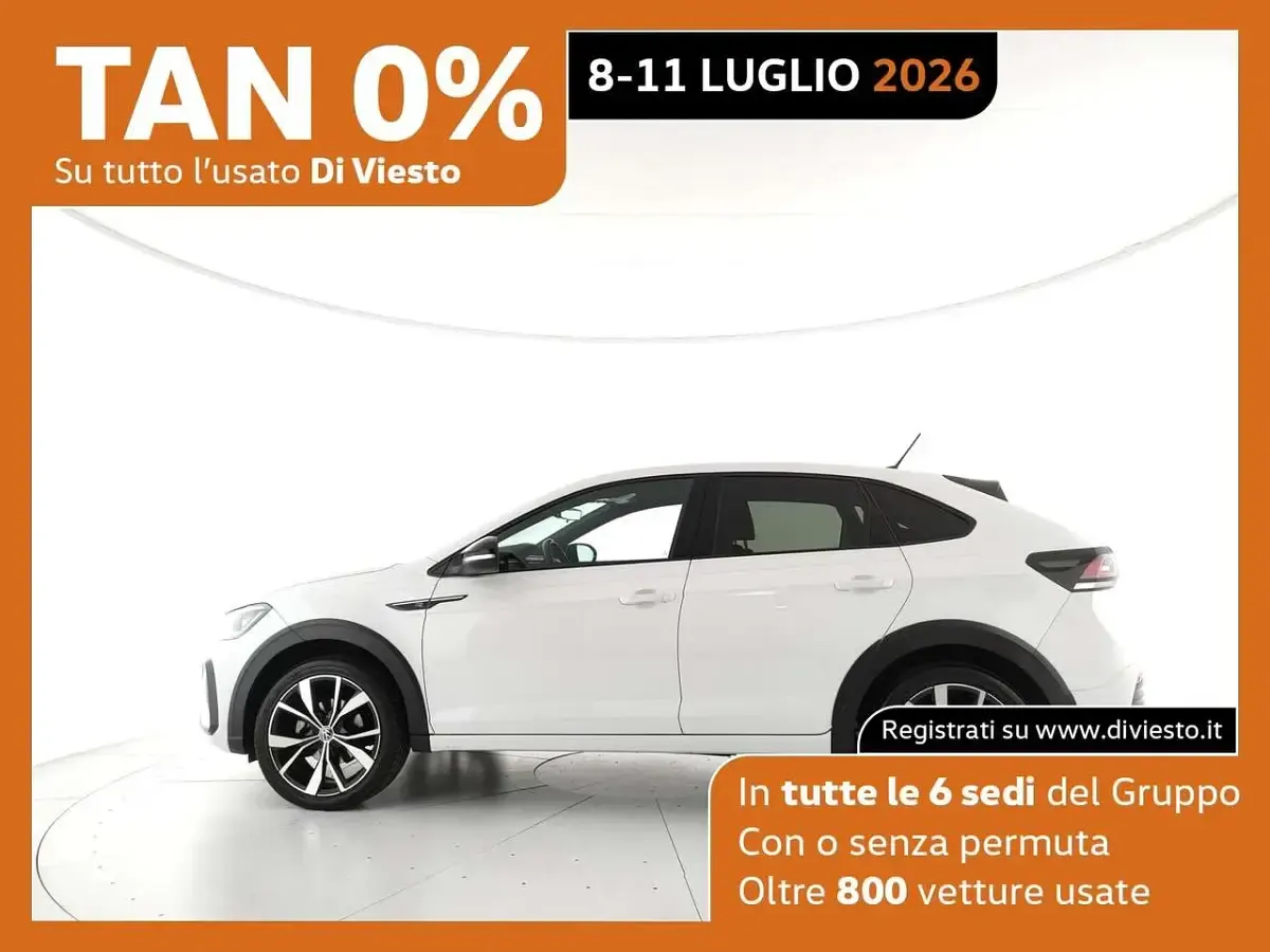 Usata VW Taigo R-line 110 CV (80 kW) 2023 Pure white nero SUV