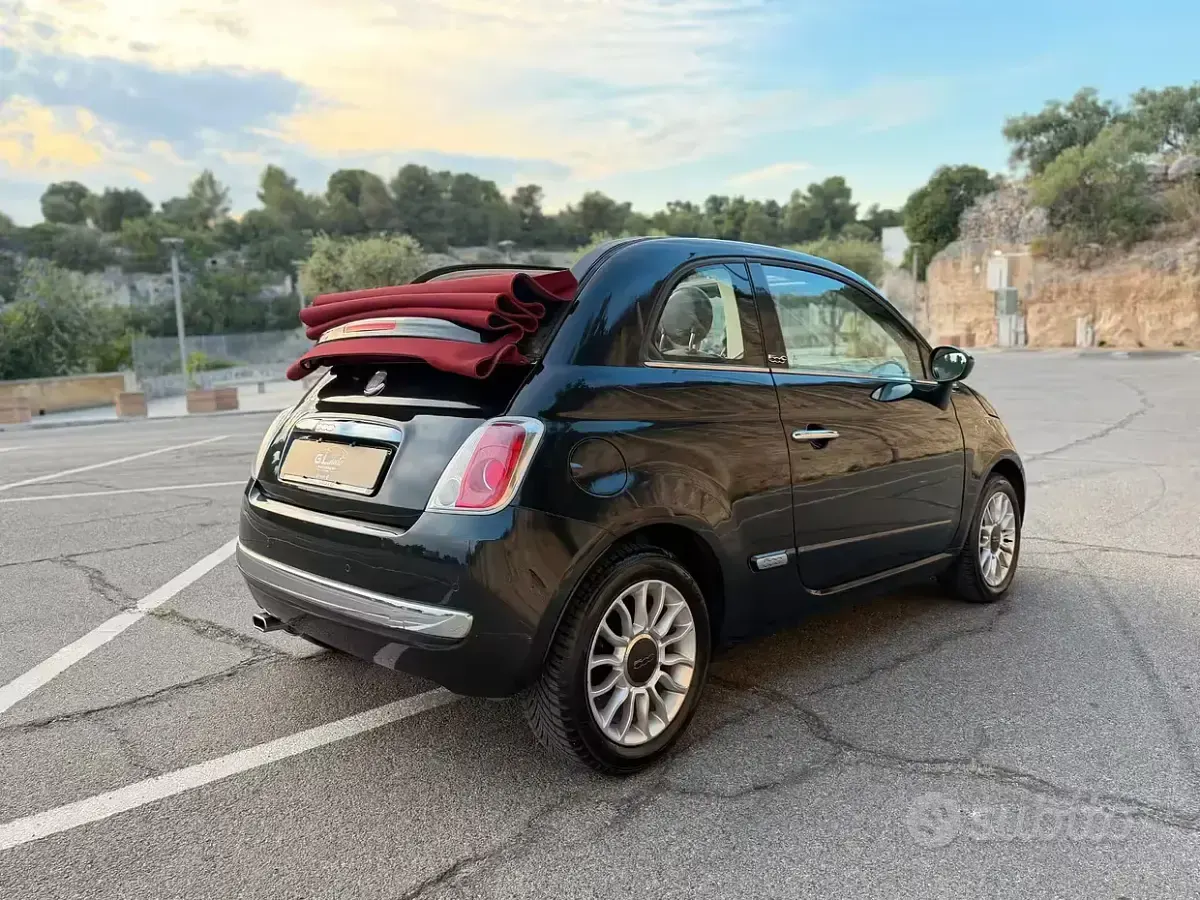 Usata Fiat 500C Lounge 69 CV (50 kW) 2010 Nero Cabrio