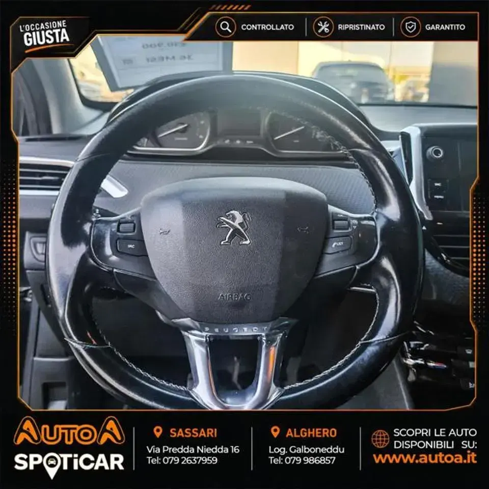 Usata Peugeot 2008 Allure 99 CV (72 kW) 2017 Nero SUV