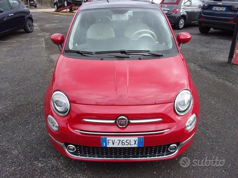 Usata Fiat 500 Lounge 69 CV (50 kW) 2019 Rosso Utilitaria