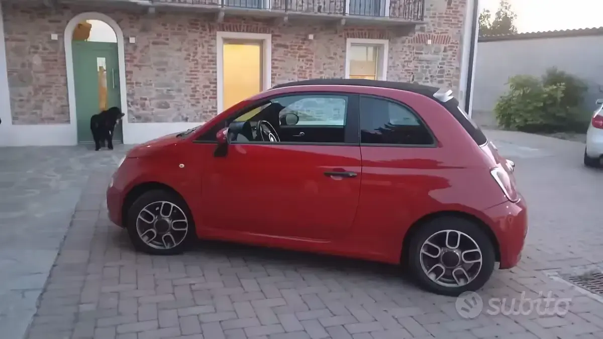 Usata Fiat 500S 69 CV (50 kW) 2013 Rosso Cabrio