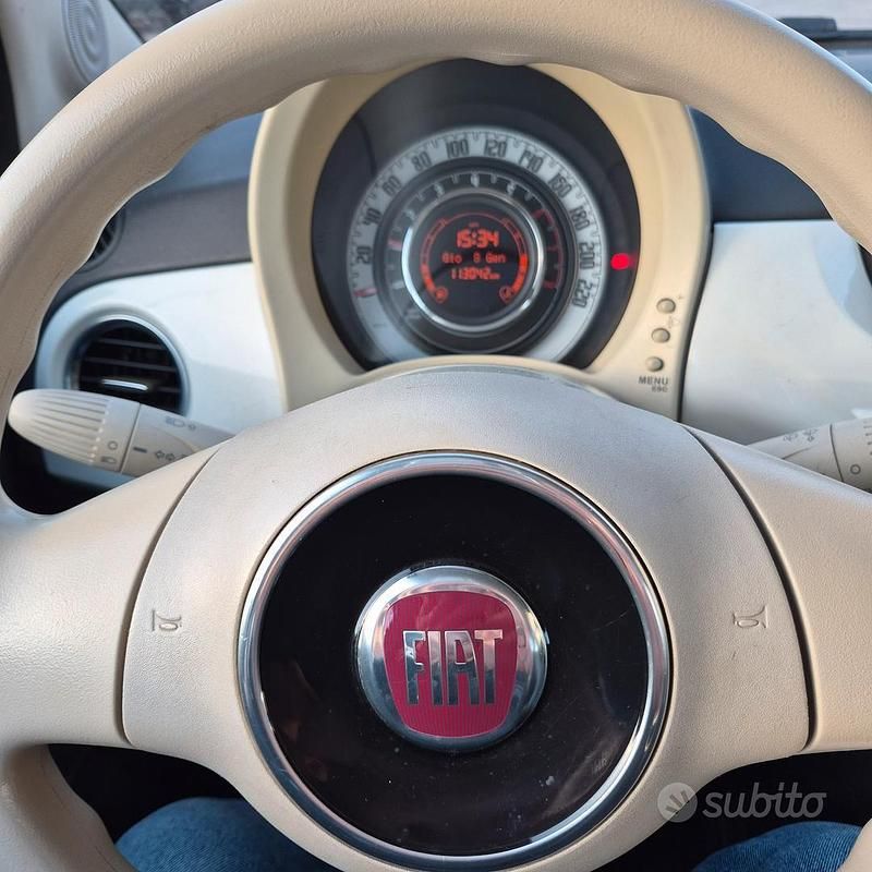 Usata Fiat 500 69 CV (50 kW) 2009 Bianco Cabrio