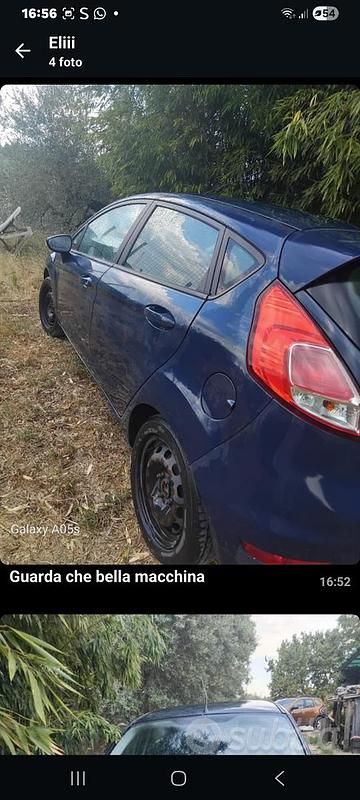 Usata Ford Fiesta 60 CV (44 kW) 2015 Blu Utilitaria
