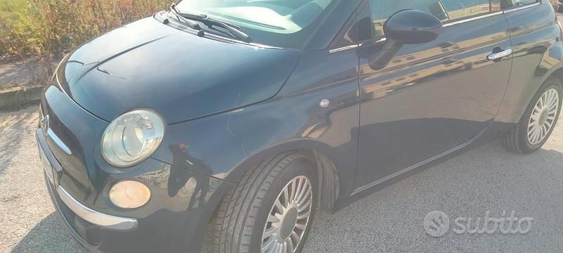 Usata Fiat 500 Lounge 69 CV (50 kW) 2008 Blu Utilitaria