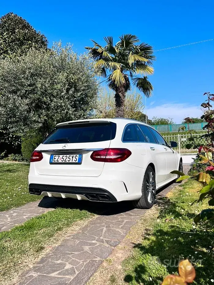 Usata Mercedes C180 Premium 156 CV (114 kW) 2015 Bianco Station wagon