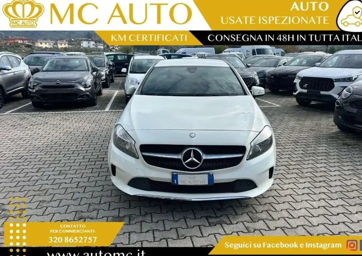 Usata Mercedes A200 136 CV (100 kW) 2016 Bianco Berlina