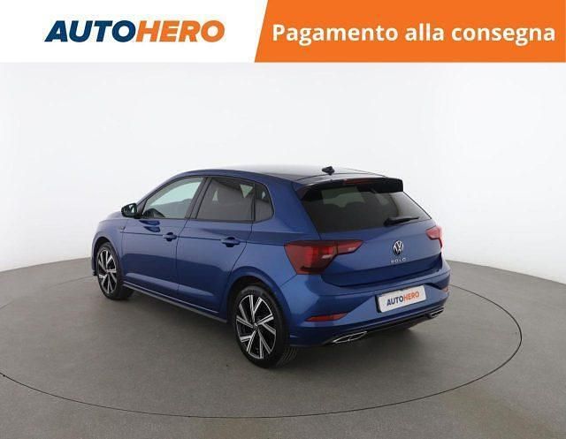 Usata VW Polo R-line 95 CV (69 kW) 2022 Blu Utilitaria