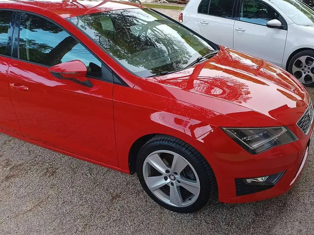 Usata Seat Leon FR 122 CV (89 kW) 2014 Rosso Berlina
