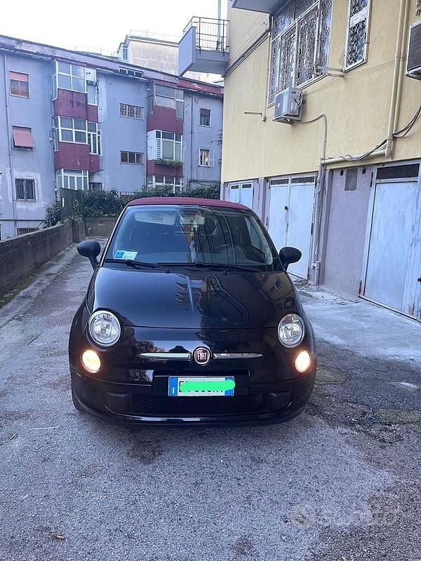 Usata Fiat 500C 69 CV (50 kW) 2013 Nero Cabrio
