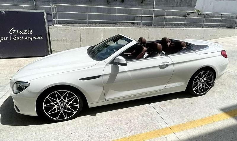 Begagnad BMW 640 Cabriolet M Sport 313 HK (230 kW) 2017 Vit Cab