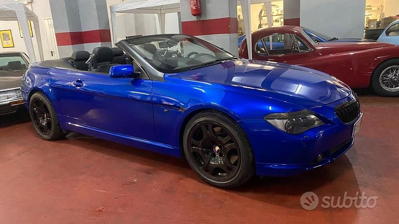 Usata BMW 645 Cabriolet 333 CV (244 kW) 2006 Blu Cabrio