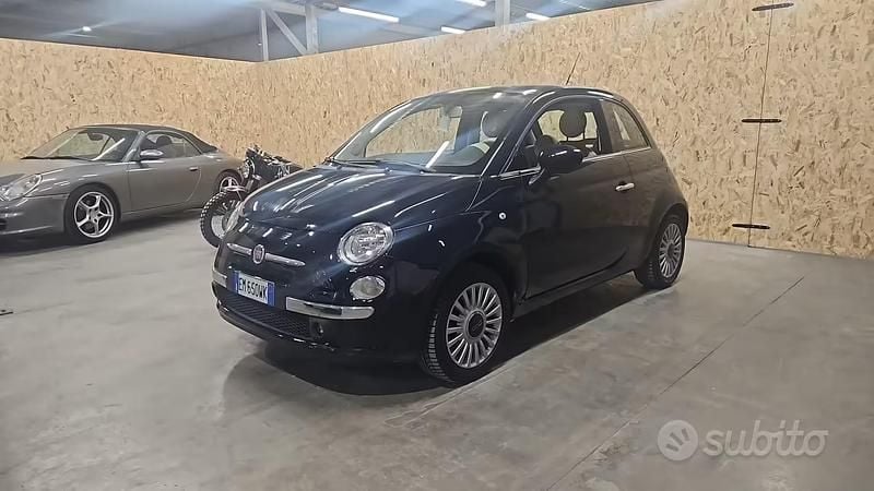 Usata Fiat 500 Lounge 69 CV (50 kW) 2012 Blu Berlina