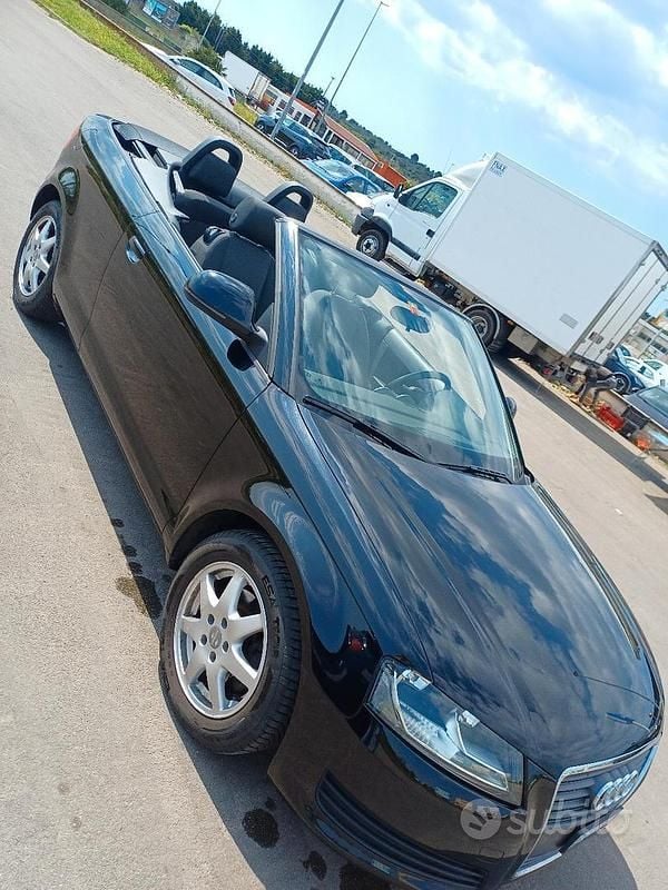 Usata Audi A3 Cabriolet 140 CV (102 kW) 2010 Nero Cabrio