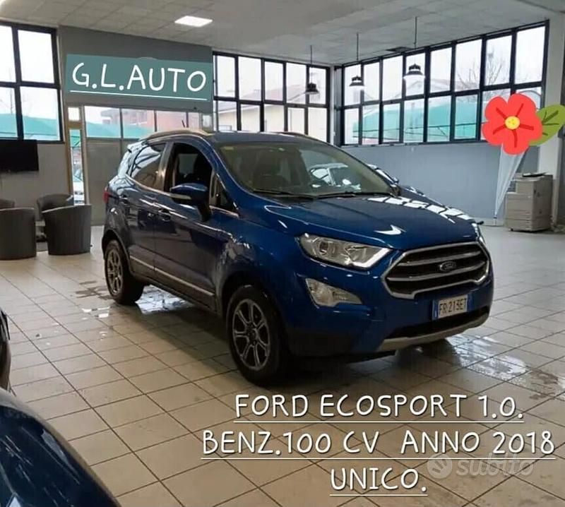 Usata Ford Ecosport ST-Line 100 CV (73 kW) 2018 Blu SUV