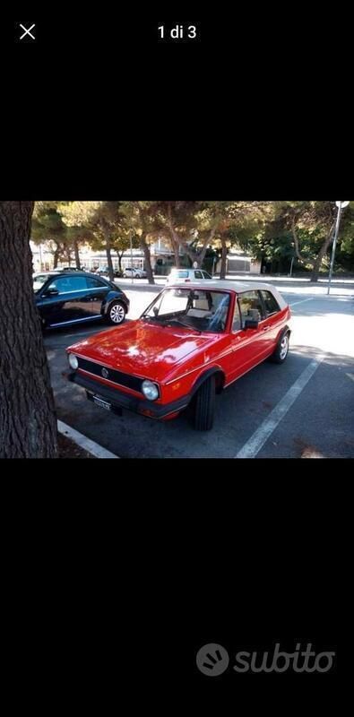 Usata VW Golf Cabriolet 1982 Rosso Cabrio