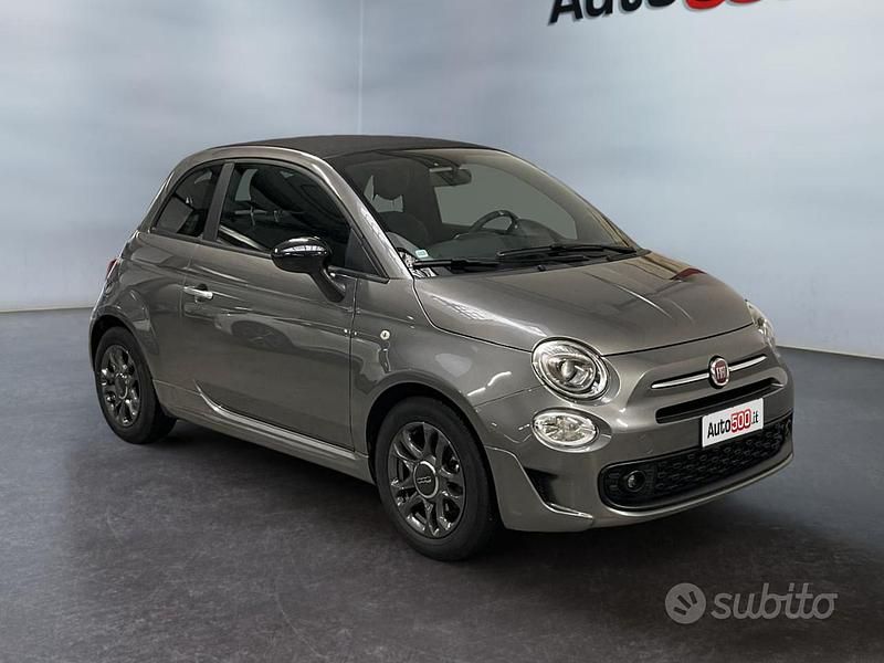 Usata Fiat 500C Connect 69 CV (50 kW) 2021 Grigio scuro Cabrio
