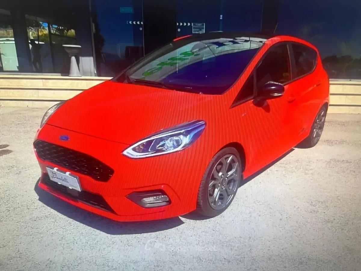 Usata Ford Fiesta ST-Line 120 CV (88 kW) 2018 Rosso Utilitaria