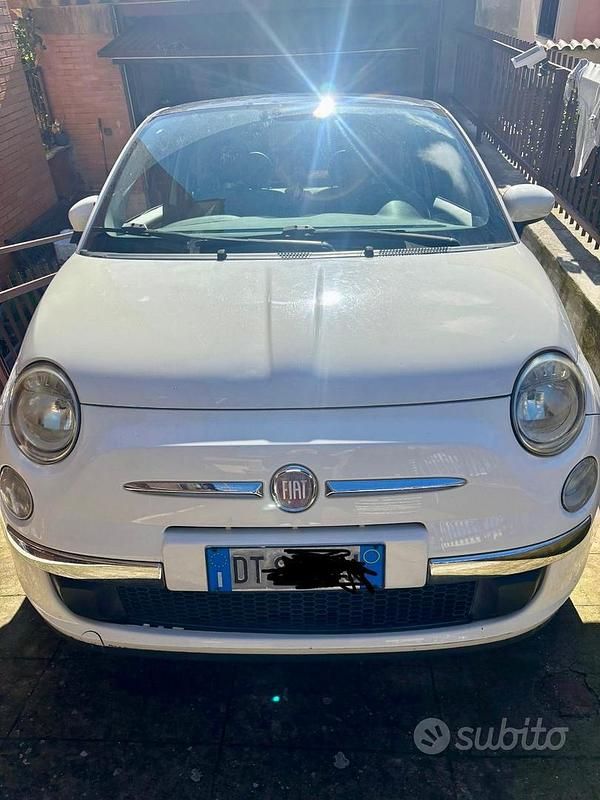 Usata Fiat 500 Lounge 69 CV (50 kW) 2009 Bianco Cabrio