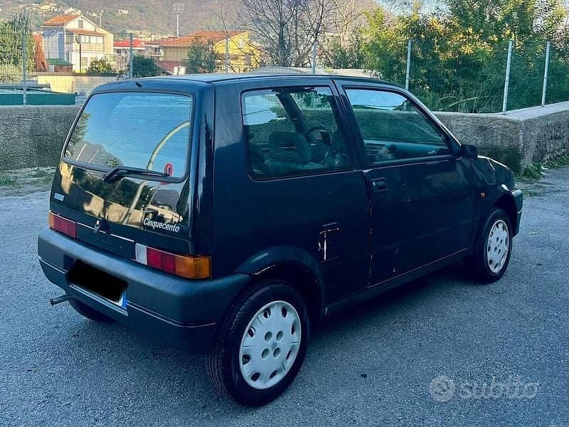 Usata Fiat Cinquecento Young 39 CV (28 kW) 1997 Nero Utilitaria