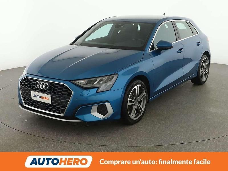 Usata Audi A3 Advanced 110 CV (80 kW) 2021 Blu/azzurro Berlina