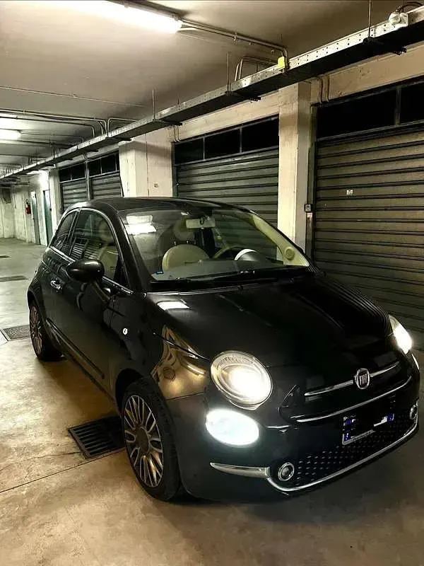 Usata Fiat 500 Lounge 69 CV (50 kW) 2017 Nero Utilitaria
