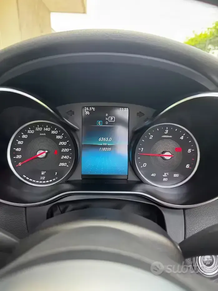 Usata Mercedes C220 AMG line 194 CV (142 kW) 2020 Nero Cabrio