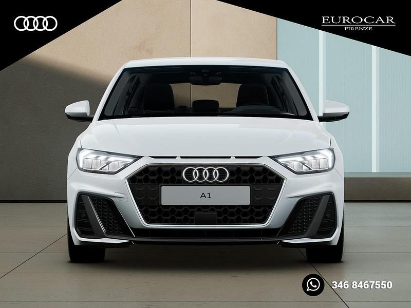 Nuova Audi A1 Sportback S-Line 116 CV (85 kW) 2025 Bianco ghiacciaio metallizzato Utilitaria