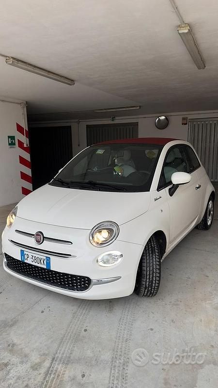 Bianco Usata 2021 Fiat 500 Dolcevita Cabrio | 13.000 € (Buon prezzo) - Immagine 1/4