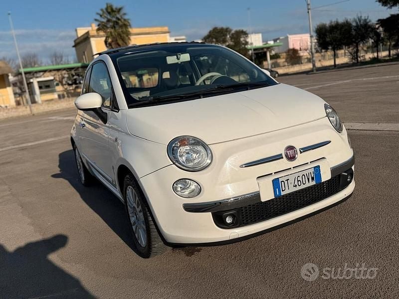 Usata Fiat 500 Lounge 69 CV (50 kW) 2009 Bianco Cabrio