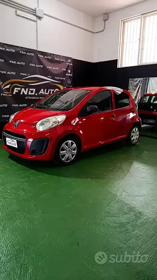Usata Citroën C1 Attraction 68 CV (50 kW) 2013 Rosso Utilitaria