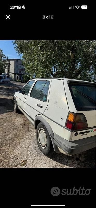 Usata VW Golf II 1983 Bianco Utilitaria