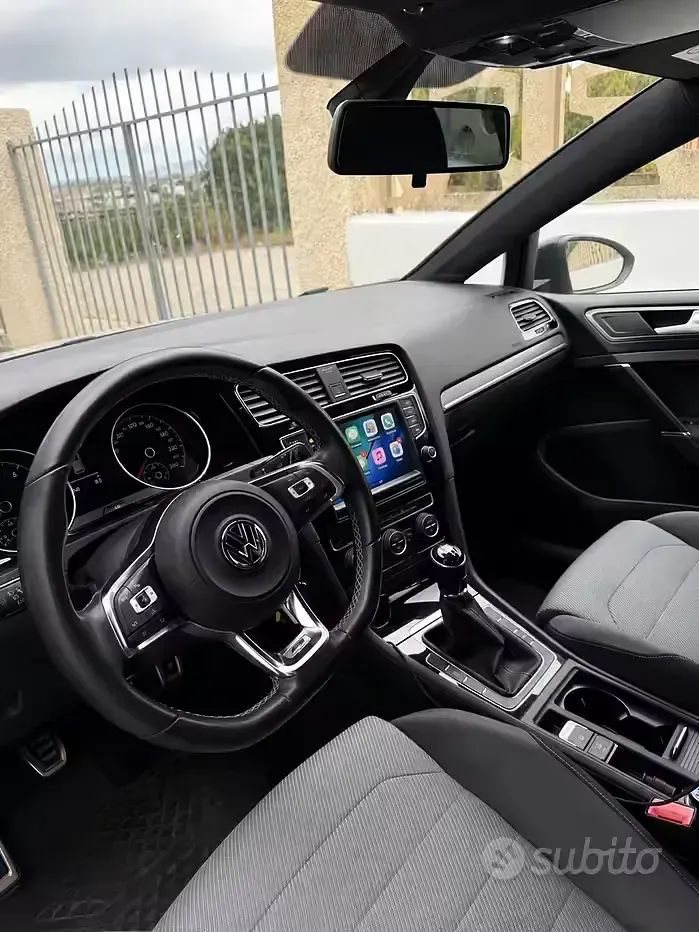 Usata VW Golf VII R-line 110 CV (80 kW) 2016 Bianco Berlina
