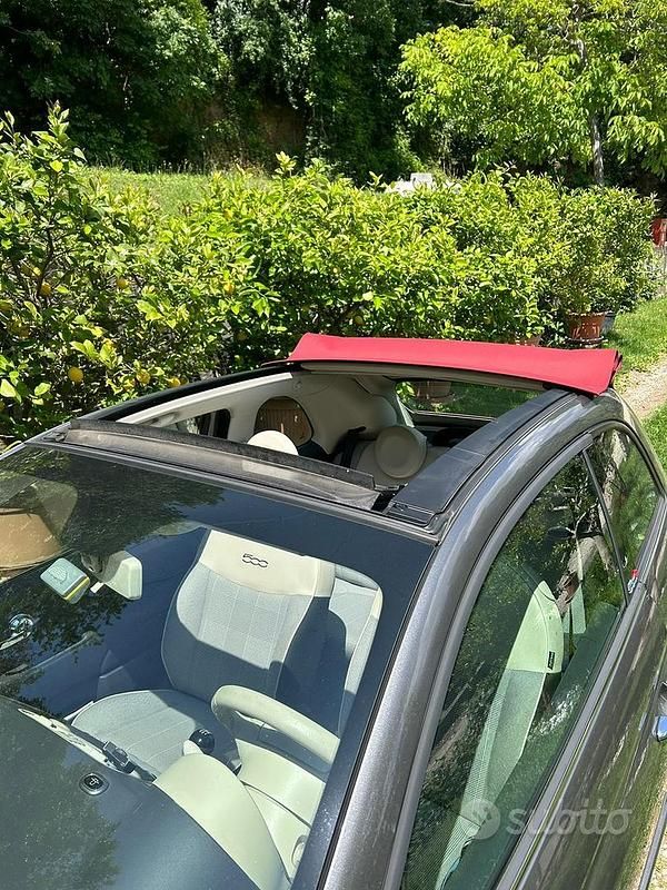 Usata Fiat 500 69 CV (50 kW) 2015 Grigio Cabrio