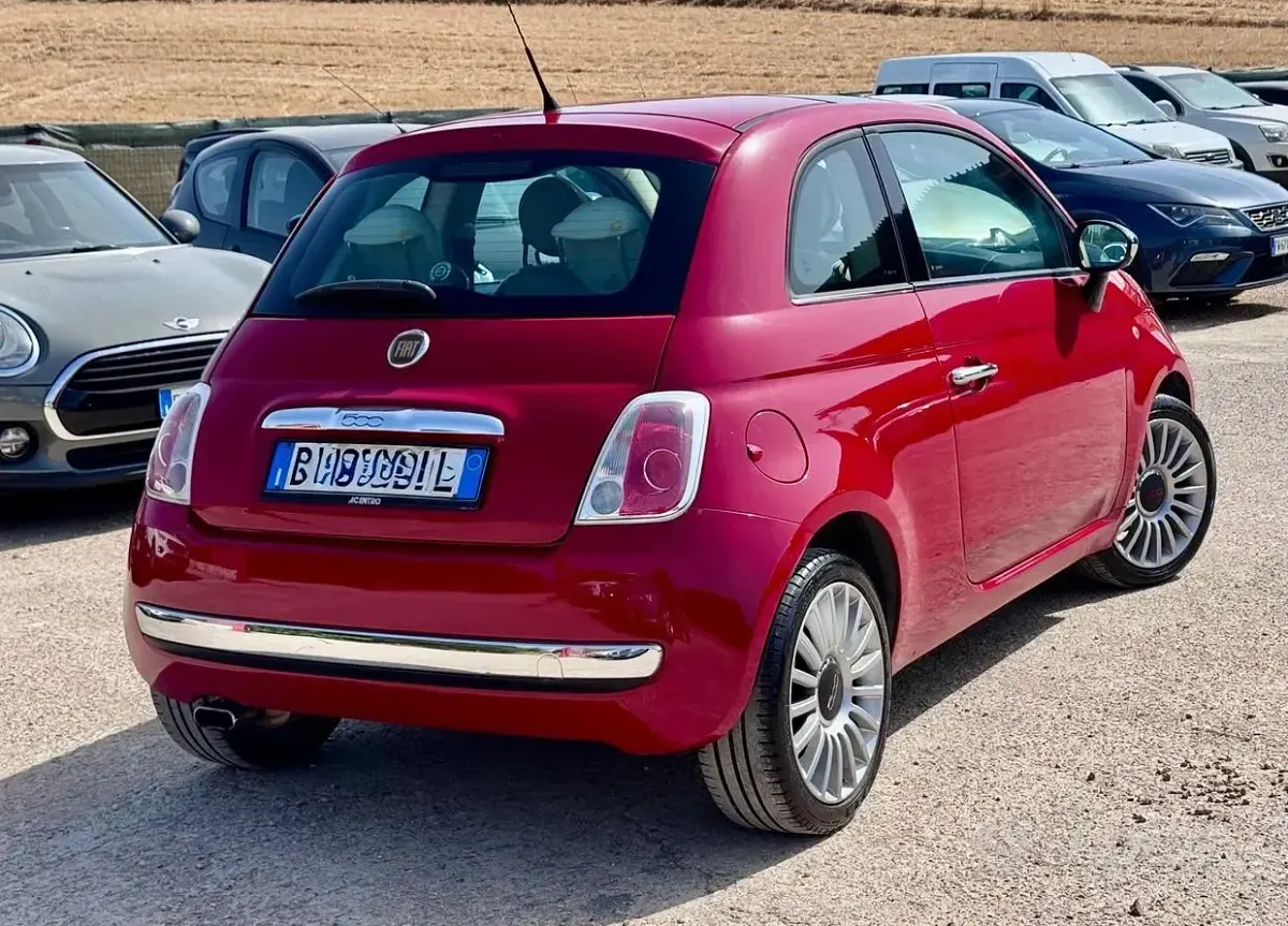 Usata Fiat 500 69 CV (50 kW) 2009 Rosso Cabrio
